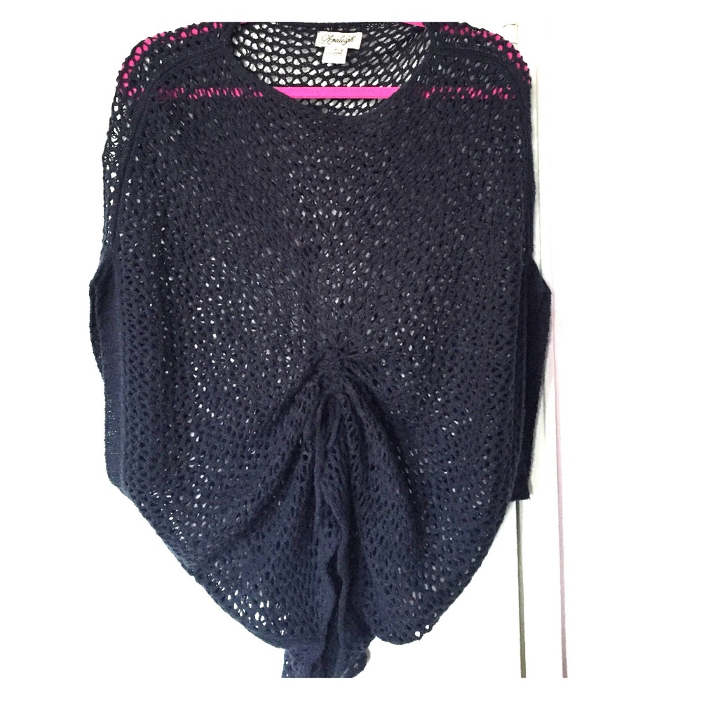 - Avaleigh Mermaid Cutout Draped Sweater
